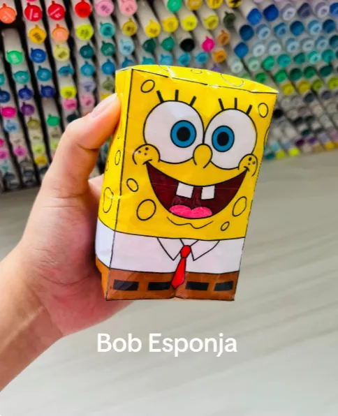 Squishy de papel de Bob Esponja
